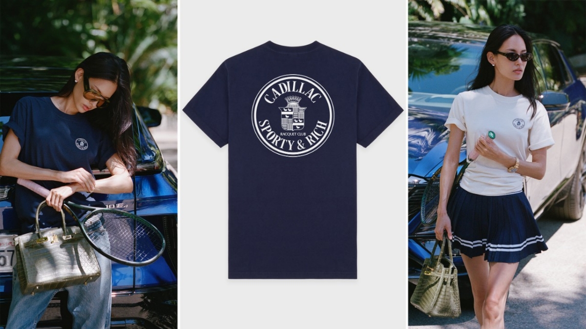 Official image for Cadillac and Sporty & Rich introduce Cadillac Racquet Club Capsule Collection