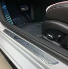 Cadillac is celebrating the first 250 builds of both the CT4-V Blackwing and CT5-V Blackwing by branding these as Collector Series vehicles with two special plates on the sills and B-pillars. Each sill plate features the signature from a member of the Cadillac V-Series team, while the Collector Series plate found on the B-pillar corresponds to the serialized Performance Steering Wheel on each car.