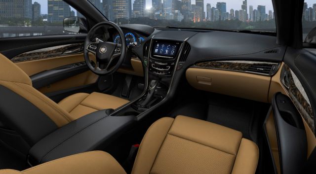 The 2013 Cadillac ATS compact luxury sedan features a driver-focused interior with thoughtfully crafted materials and the intuitively integrated CUE technology, a comprehensive in-vehicle experience that merges intuitive design with auto industry-first controls and commands for information and entertainment data. There are also seven interior color and trim combinations, complementing the dynamic exterior design elements and supporting the ATS’ fun-to-drive attitude.