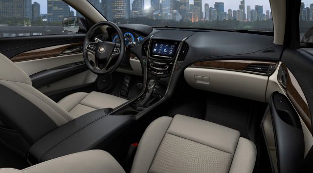 The 2013 Cadillac ATS compact luxury sedan features a driver-focused interior with thoughtfully crafted materials and the intuitively integrated CUE technology, a comprehensive in-vehicle experience that merges intuitive design with auto industry-first controls and commands for information and entertainment data. There are also seven interior color and trim combinations, complementing the dynamic exterior design elements and supporting the ATS’ fun-to-drive attitude.